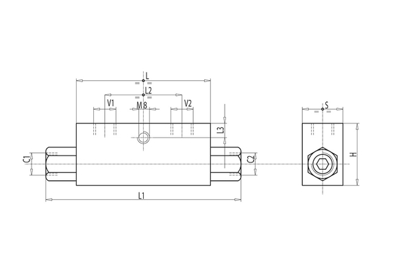 RSV-DW-1/4-L