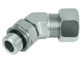 Adjustable male screw union WE 45/O (metric)