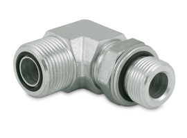 Adjustable angle screw-in union ORFS - metric