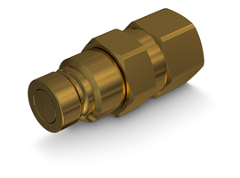 Flat-Face 2FFI Messing Stecker