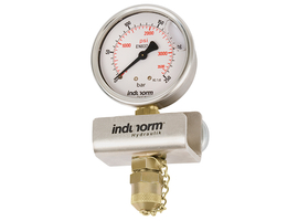 Pressure gauge with magnetic holder