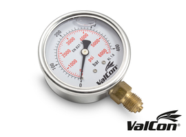 Valcon® manometers NG63 (procesaansluiting onder)