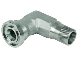Flens met afdichtconusaansluiting 90° 3000PSI