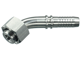 ORFS 45° avec écrou-raccord (XP-VA / INOX)