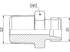 Schroefkoppeling GE/NPT/KÖ