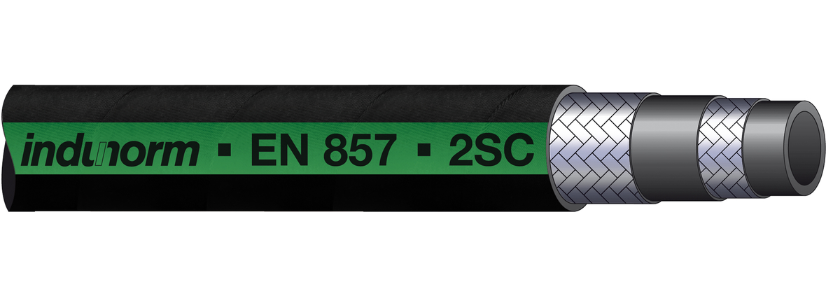 Geflechtschlauch 2SC..S (EN 857 - 2SC) smooth cover