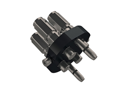 Multikupplung Serie MST5 4x DN10 Zn-Ni 3P Stecker