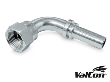 Valcon® Embout à sertir ORFS 90° avec écrou-raccord LORF 90°